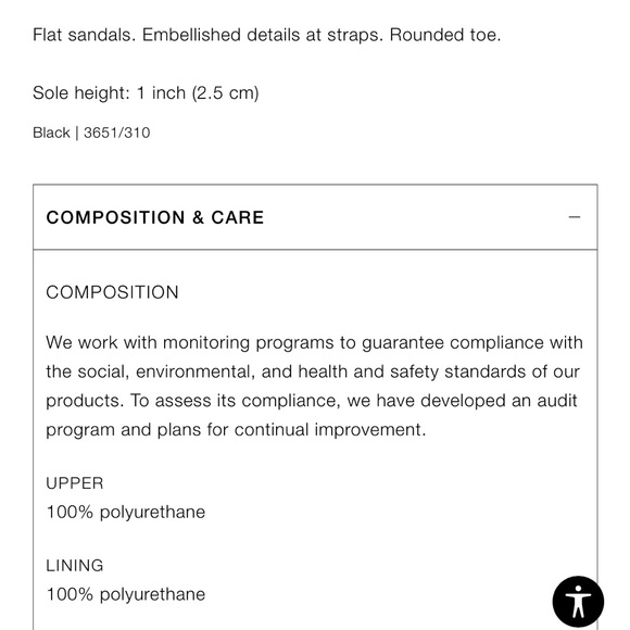 Zara Rhinestone Embellished Flat Sandals Size 37 EUR 6 1/2 US - Picture 9 of 9